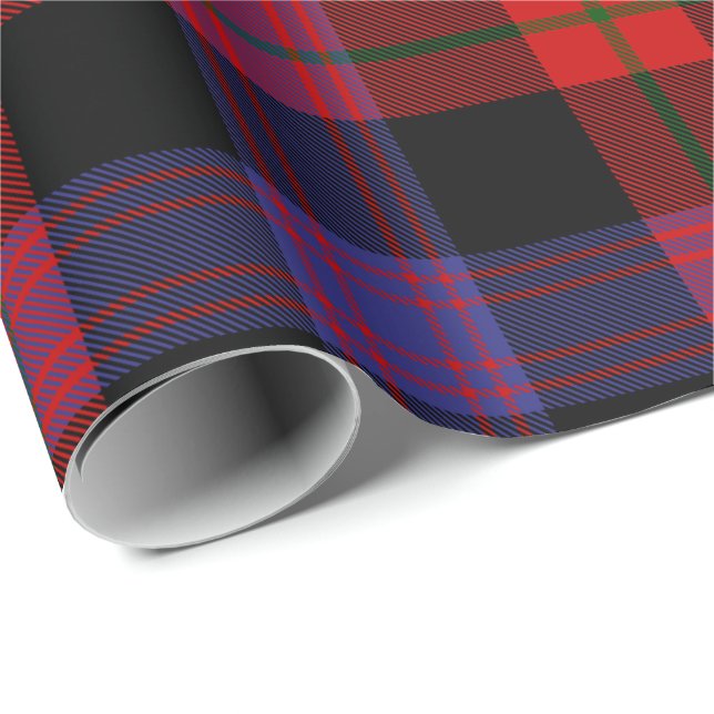 Papier Cadeau Clan Brown Tartan (Coin rond)