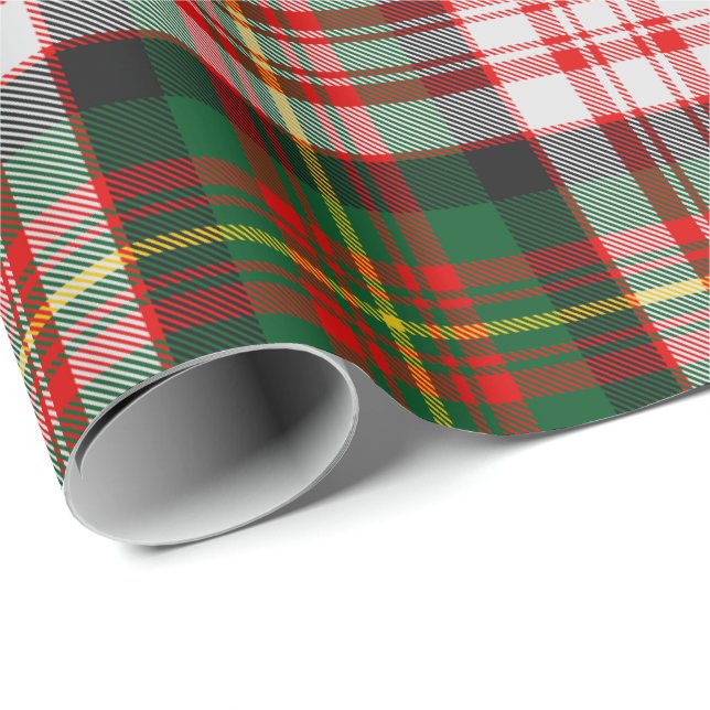 Papier Cadeau Clan Carnegie robe Tartan (Coin rond)