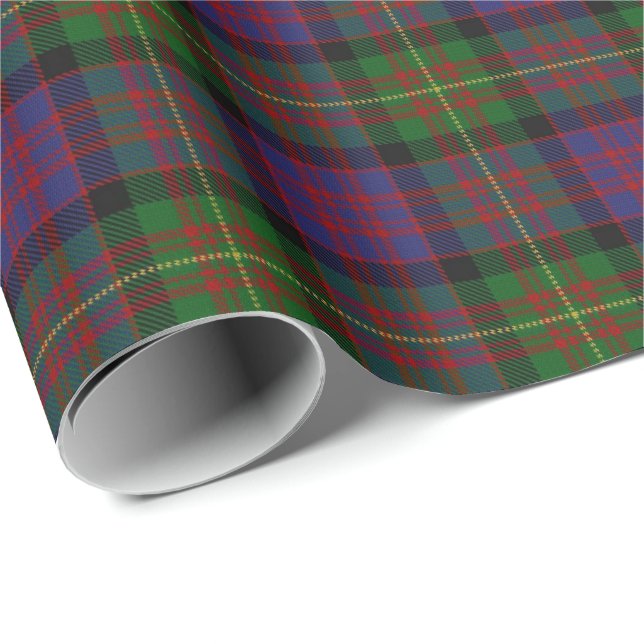 Papier Cadeau Clan Carnegie Scottish Tartan (Coin rond)