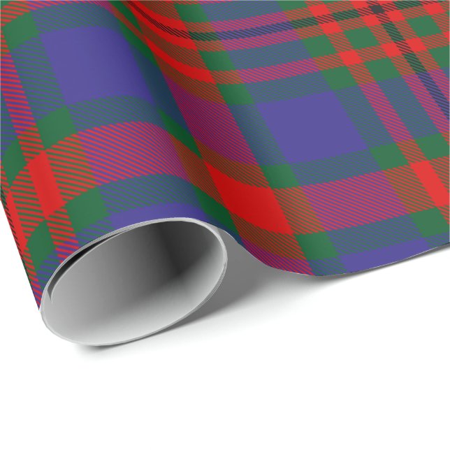 Papier Cadeau Clan Carnegie Tartan (Coin rond)