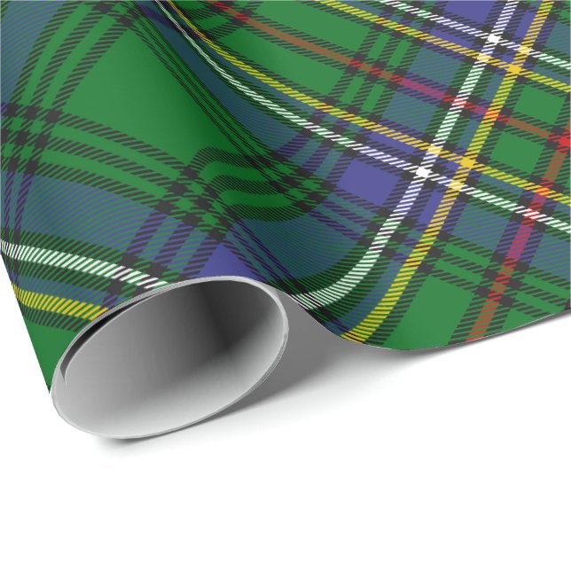 Papier Cadeau Clan Cockburn Tartan (Coin rond)