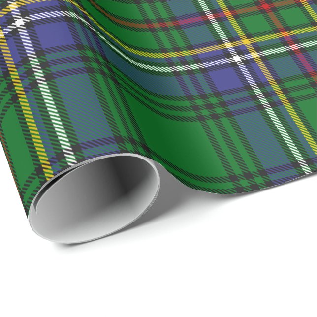 Papier Cadeau Clan Cockburn Tartan (Coin rond)