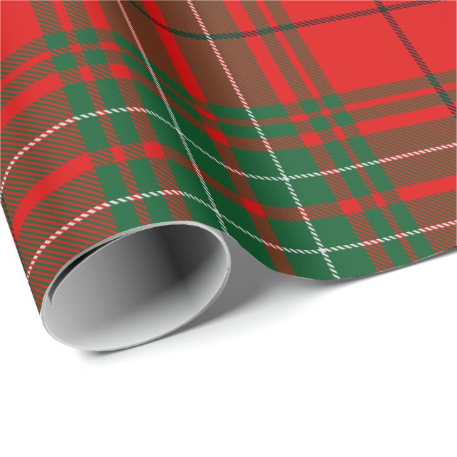 Papier Cadeau Clan Cumming Tartan (Coin rond)