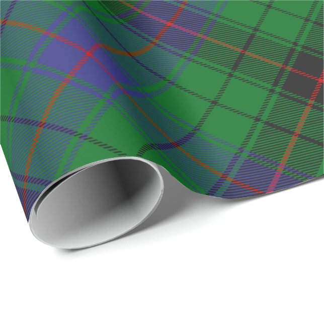 Papier Cadeau Clan Davidson Tartan (Coin rond)
