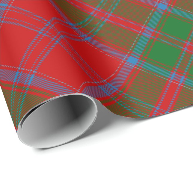 Papier Cadeau Clan Drummond Tartan (Coin rond)