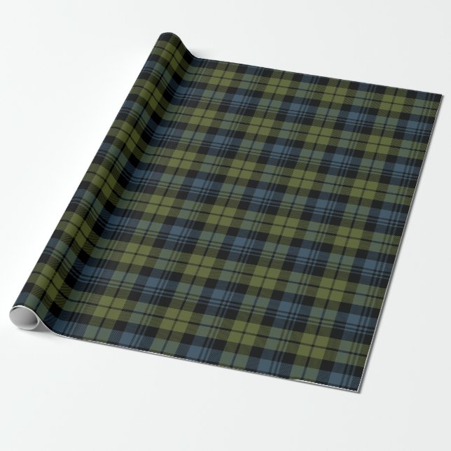 Papier Cadeau Clan écossais Campbell Tartan Plaid (Déroulé)