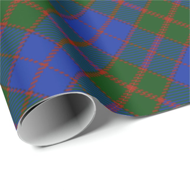 Papier Cadeau Clan écossais classique Tartan Plaid (Coin rond)