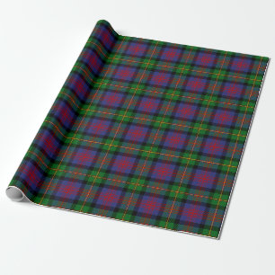 Papier Cadeau Clan écossais Logan Tartan Plaid