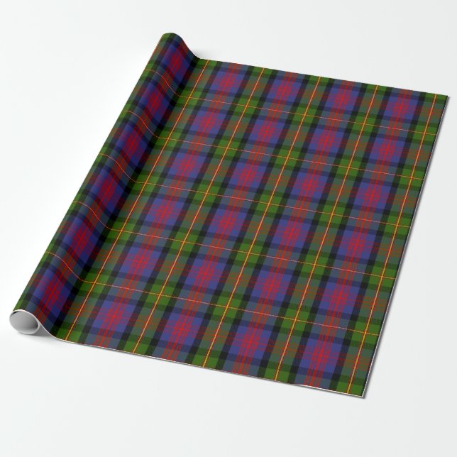 Papier Cadeau Clan écossais MacLennan Tartan Plaid (Déroulé)