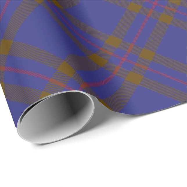 Papier Cadeau Clan Elliot Tartan moderne (Coin rond)