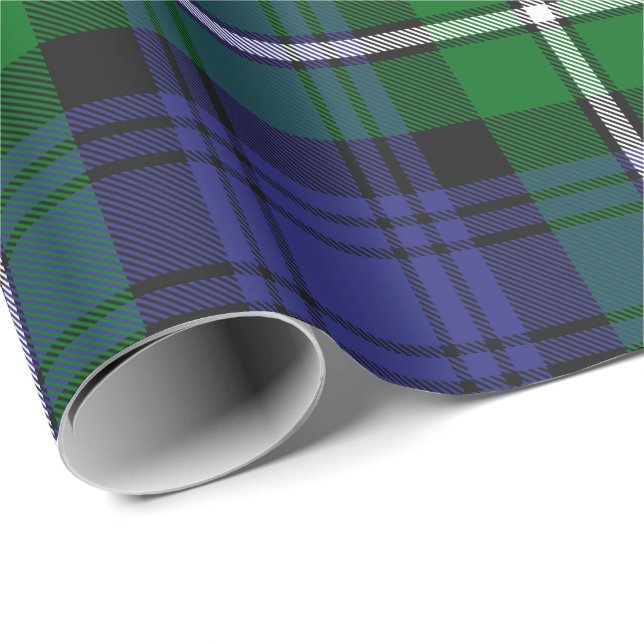 Papier Cadeau Clan Forbes Tartan (Coin rond)