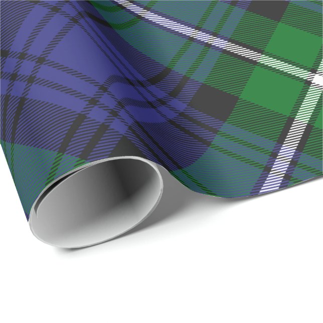 Papier Cadeau Clan Forbes Tartan (Coin rond)