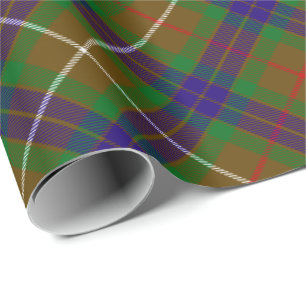 Papier Cadeau Clan Fraser Chasse Tartan