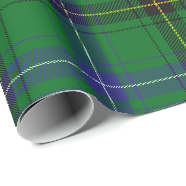 Papier Cadeau Clan Henderson Tartan (Coin rond)
