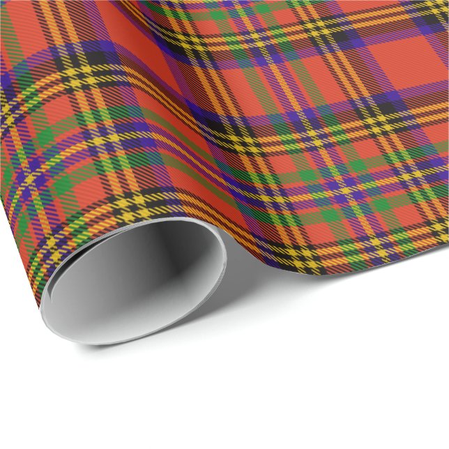 Papier Cadeau Clan Hepburn Tartan (Coin rond)