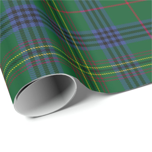 Papier Cadeau Clan Kennedy Tartan (Coin rond)
