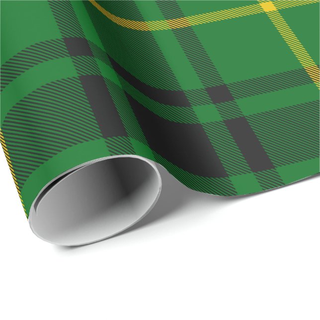 Papier Cadeau Clan MacArthur Tartan (Coin rond)