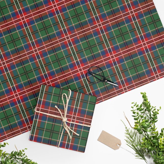 Papier Cadeau Clan MacCulloch Tartan Plaid Motif Holidays (Créateur téléchargé)