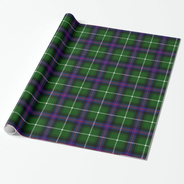 Papier Cadeau Clan MacDonald du tartan d'îles (Déroulé)