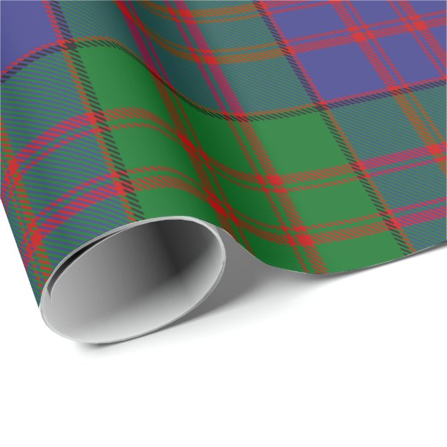 Papier Cadeau Clan MacDonald Tartan Papier à envelopper (Coin rond)