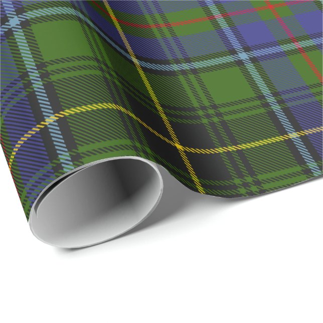 Papier Cadeau Clan MacInnes Tartan (Coin rond)