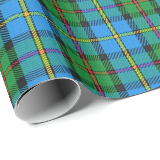 Papier Cadeau Clan MacLeod de Harris Scottish Tartan (Coin rond)