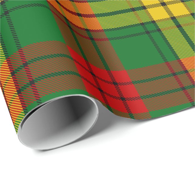 Papier Cadeau Clan MacMillan Tartan (Coin rond)