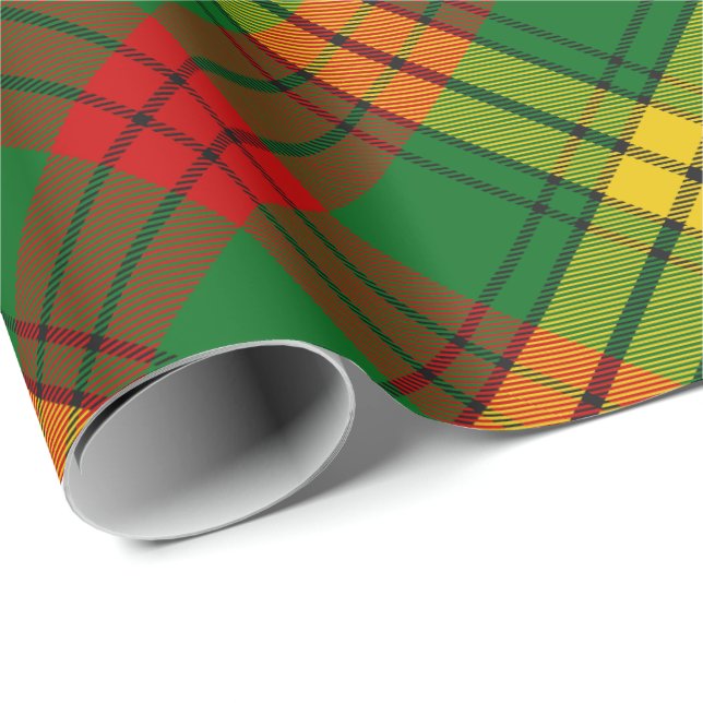 Papier Cadeau Clan MacMillan Tartan (Coin rond)
