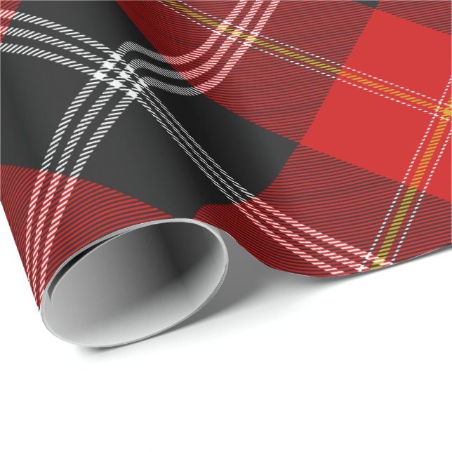 Papier Cadeau Clan Marjoribanks Tartan (Coin rond)