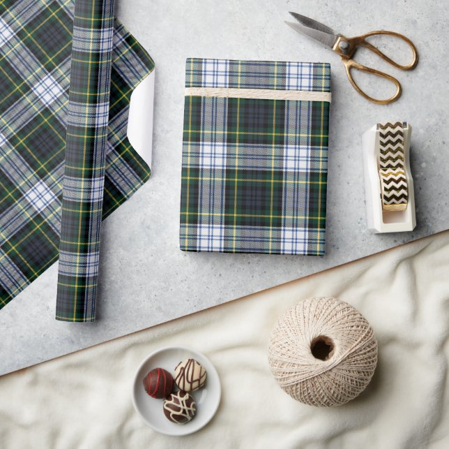 Papier Cadeau Clan Plaid Classique Gordon Vacances Tartan (Artisanat)