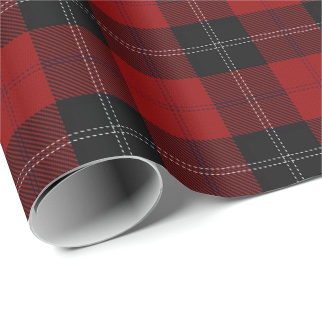 Papier Cadeau Clan Ramsay Scottish Tartan (Coin rond)