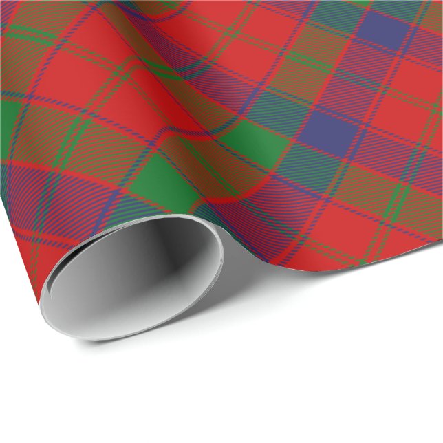 Papier Cadeau Clan Robertson Tartan (Coin rond)