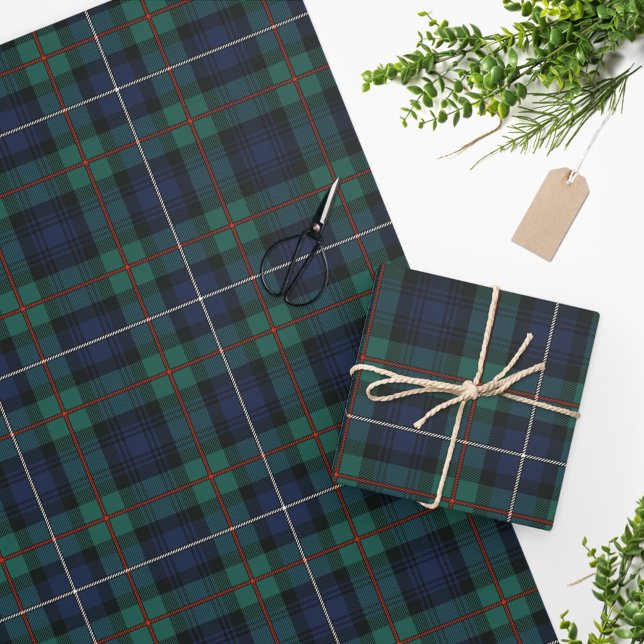 Papier Cadeau Clan Rustique Plaid Robertson Check Tartan (Créateur téléchargé)