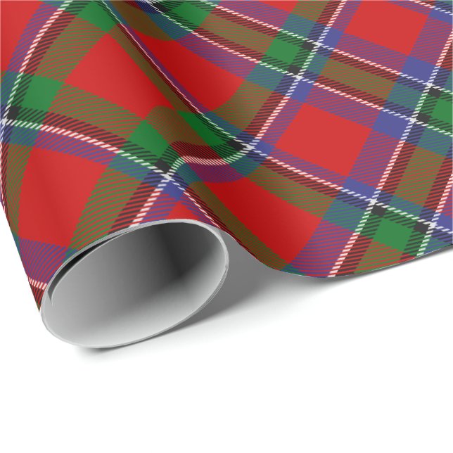 Papier Cadeau Clan Sinclair Tartan (Coin rond)