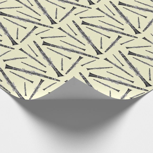 Papier Cadeau Clarinet Music Teacher Band Musicien (Coin)