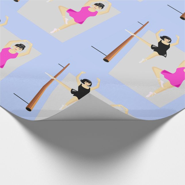 Papier Cadeau Classe Ballet Femmes Danser (Coin)