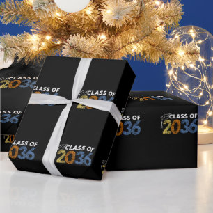 Papier Cadeau Classe de 2036 Grandis avec moi Premier jour d'éco