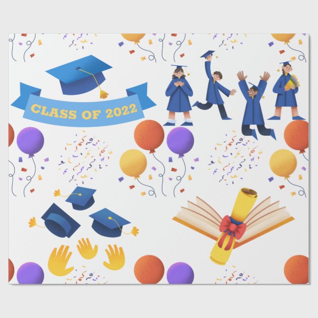 Papier Cadeau Classe De Diplôme Amusant De (Plat)
