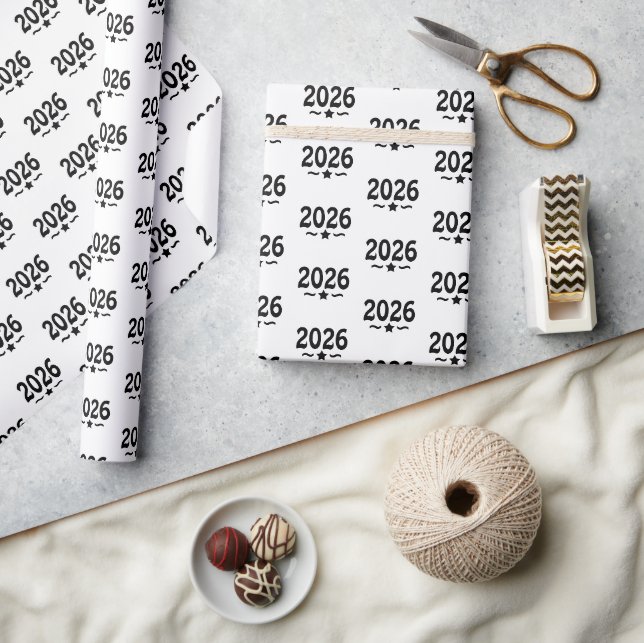 Papier Cadeau Classe d'étoiles de 2026 (Artisanat)