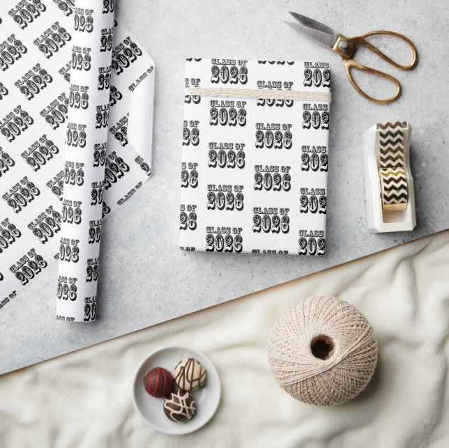 Papier Cadeau Classe Ouest de 2026 Graduation (Artisanat)