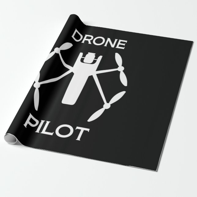 Papier Cadeau Classes Pilote de drone (Déroulé)