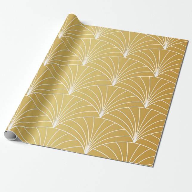 Papier Cadeau Classic Art Deco Seamless Pattern. Geometric Styli (Déroulé)
