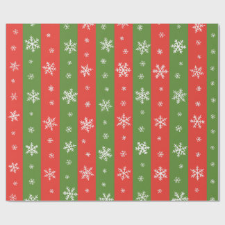 Papier Cadeau Classic Holiday Stripes - Noël Rouge et Vert