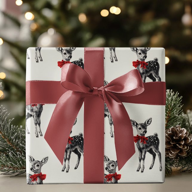 Papier Cadeau “Classic Reindeer Holiday (Créateur téléchargé)