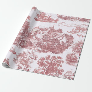 Papier Cadeau Classic Rose Vintage French Country Toile