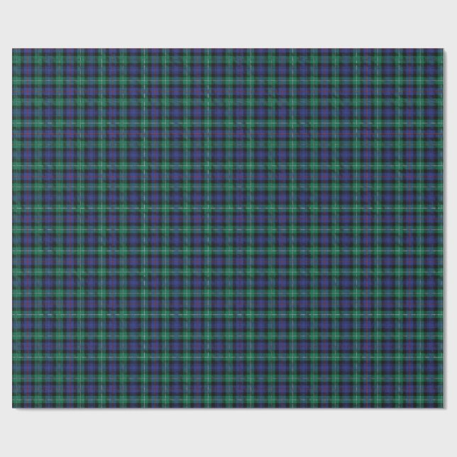 Papier Cadeau Classic tartan in blue (Plat)