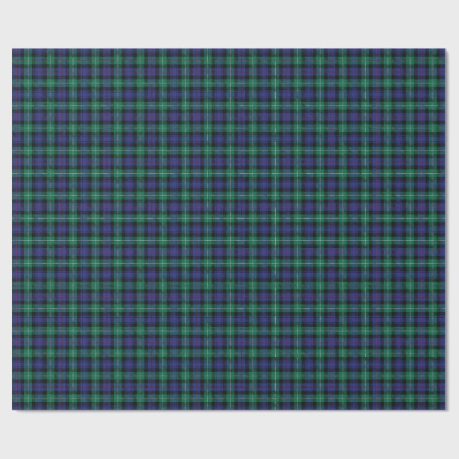 Papier Cadeau Classic tartan in blue (Plat)