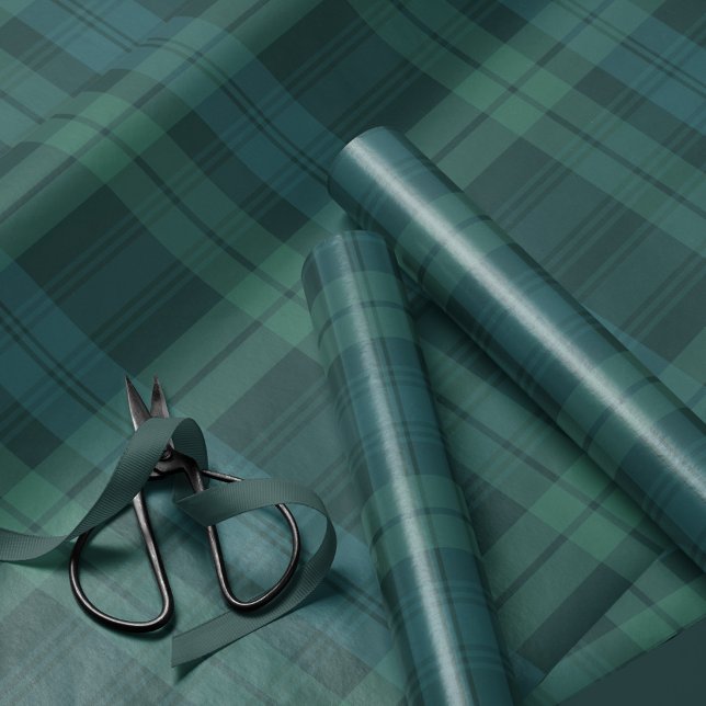 Papier Cadeau Classic vacances plaid marine audacieux vert tarta (Créateur téléchargé)