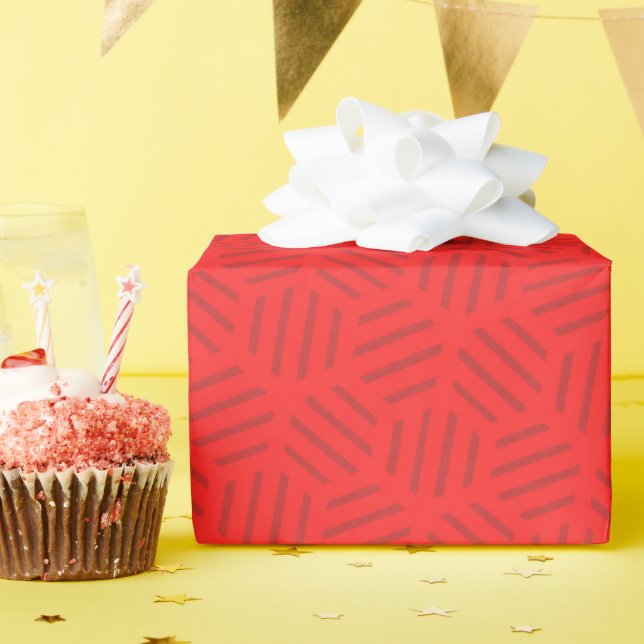 Papier Cadeau Classique géométrique joyeux Vintage Joyeux annive (Fête d'anniversaire)