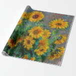 Papier Cadeau Claude Monet - Bouquet de tournesols<br><div class="desc">Bouquet de tournesols / Bouquet de tournois - Claude Monet,  Huile sur toile,  1881</div>